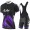 2017 Liv Damen Schwarz-lila Fahrradbekleidung Satz Radtrikot Kurzarm+Kurz Trägerhose 02