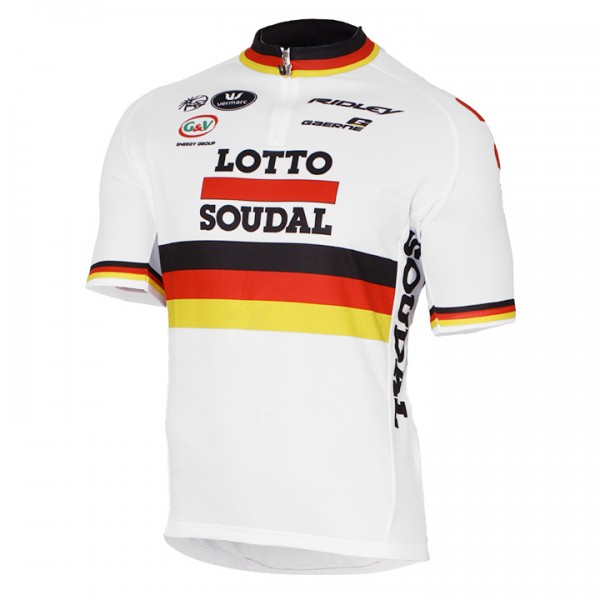 2017 LOTTO SOUDAL Germany Weiß Radtrikot Kurzarm