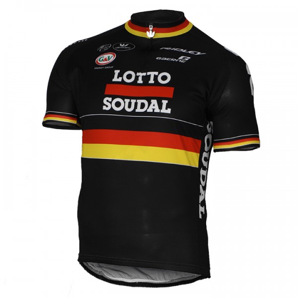 2017 LOTTO SOUDAL Germany Schwarz Radtrikot Kurzarm