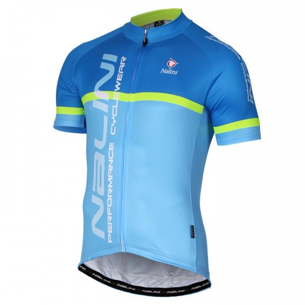 2017 Nalini PRO Brivio Blau Radtrikot Kurzarm