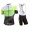 2017 Nalini PRO Campione Weiß-Vert Fahrradbekleidung Satz Radtrikot Kurzarm+Kurz Trägerhose