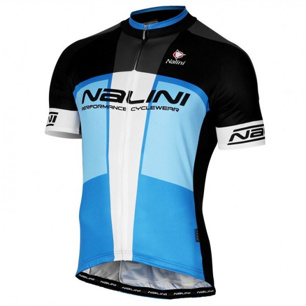 2017 Nalini PRO Artico Schwarz-Blau Radtrikot Kurzarm