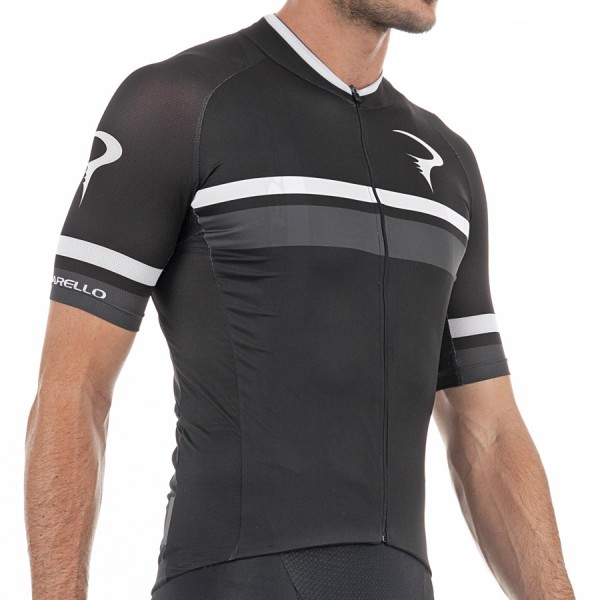 2017 Pinarello Corsa Radtrikot Kurzarm-Schwarz Grau
