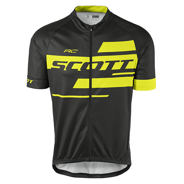 2017 Scott Rc Schwarz Gelb Radtrikot Kurzarm