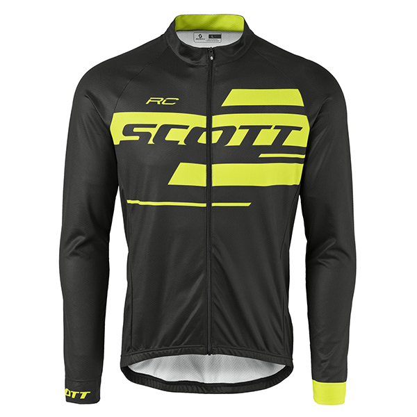 2017 Scott Rc Schwarz-Gelb Radtrikot Langarm