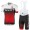2017 Scott Rc Weiß Schwarz Rot Fahrradbekleidung Satz Radtrikot Kurzarm+Kurz Trägerhose
