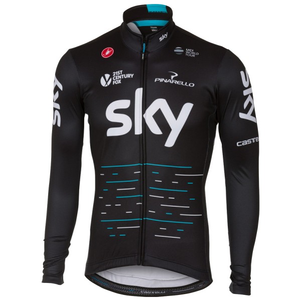 Sky Pro 2017 Radtrikot Langarm Schwarz