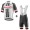 2017 Sunweb Pro Weiß Fahrradbekleidung Satz Radtrikot Kurzarm+Kurz Trägerhose