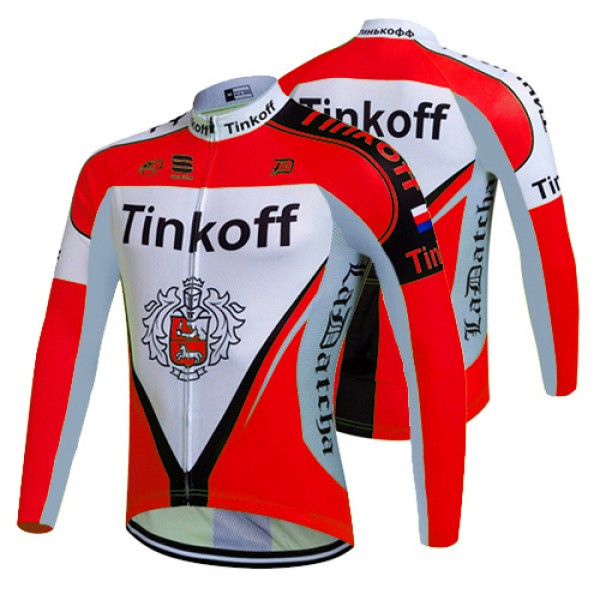 2017 Tinkoff Rot Radtrikot Langarm