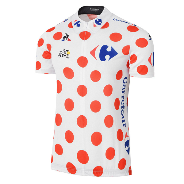 2017 Tour de France Polka Dot Radtrikot Kurzarm