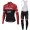 Trek Segafredo Pro 2017 Rot Fahrradbekleidung Satz Radtrikot Langarm+Lang Trägerhose
